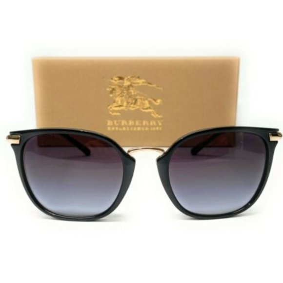 Burberry Women\'s Black Grey Gradient Sunglasses!